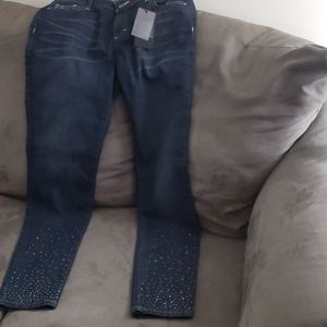 Rhinestone jeans! Size 29:)